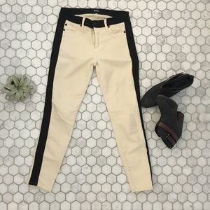 Hudson Skinny Jean ~ Cream with Black Stripe ~28